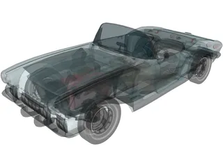 Chevrolet Corvette (1961) 3D Model preview