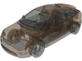 Ford Focus ST 3D Model preview