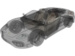 Ferrari 360 Spider 3D Model preview