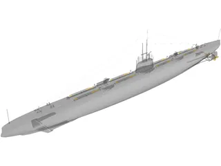 Pantera Bars Submarine 3D Model preview