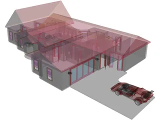 Country Home 3D Model preview