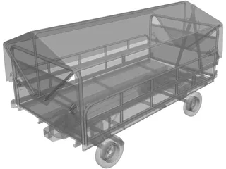 Baggage Trolley FRANKE 3D Model preview