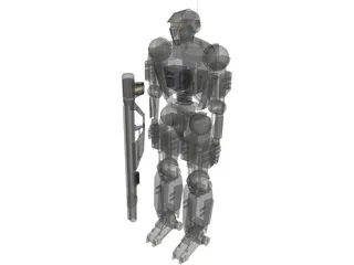 Droid 3D Model preview