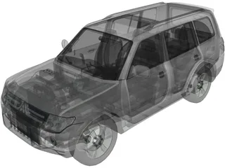 Mitsubishi Pajero (2008) 3D Model preview