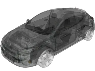 Renault Megane (2009) 3D Model preview