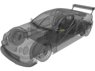 Mercedes-Benz CLK GTR 3D Model preview