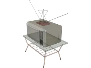 Old TV 3D Model preview