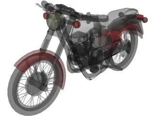 Harley-Davidson Motorcycle 3D Model preview