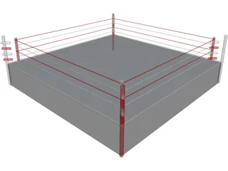 Boxing Ring 3D Model preview