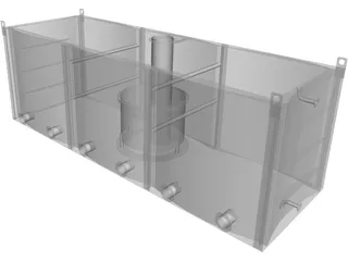Condenser Sump Tank 3D Model preview