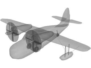 Grumman G-21 Goose 3D Model preview