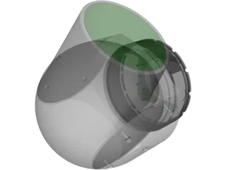 Wescam 16 Inch Camera Pod 3D Model preview