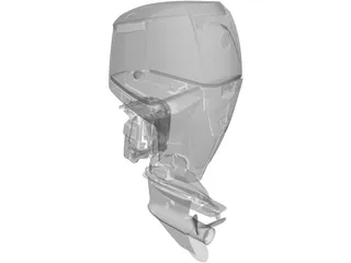 Outboat Engine 3D Model preview