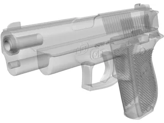 Colt Double Eagle 3D Model preview