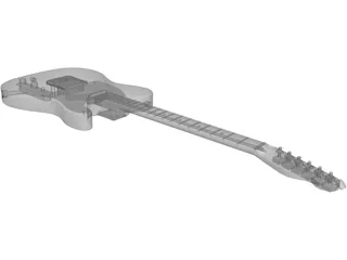 Guitar Fender Telecaster 3D Model preview
