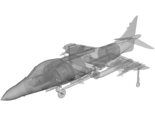 AV-8B Harrier II 3D Model preview