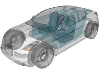 Subaru B11S Concept 3D Model preview