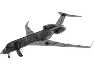 Bombardier Global 6000 3D Model preview