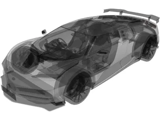 Bugatti Centodieci (2020) 3D Model preview
