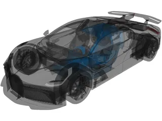 Bugatti Divo (2019) 3D Model preview