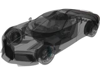 Bugatti La Voiture Noire (2019) 3D Model preview