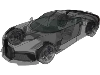 Bugatti La Voiture Noire (2019) 3D Model preview