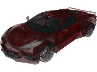 Chevrolet Corvette C8 Stingray (2020) 3D Model preview