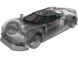 Citroen GT (2008) 3D Model preview