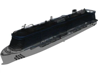 Costa Smeralda Cruise Ship 3D Model preview