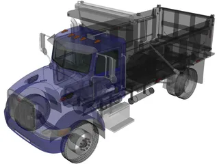 Peterbilt 340 Dump Truck (2009) 3D Model preview