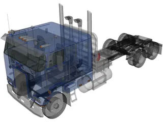 Peterbilt 362 Tractor (2002) 3D Model preview