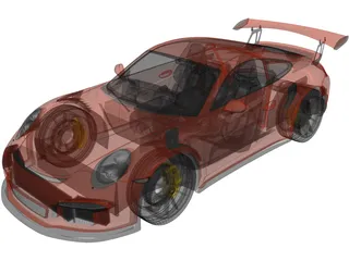 Porsche 911 GT3 RS (2016) 3D Model preview