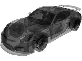 Porsche Cayman GT4 (2015) 3D Model preview