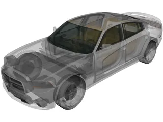 Dodge Charger LX (2011) 3D Model preview