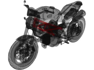 Ducati Monster 696 (2008) 3D Model preview