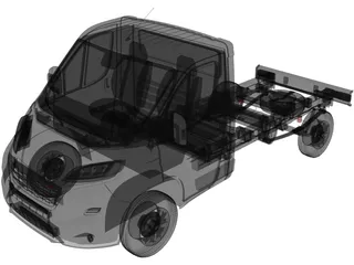 Fiat Ducato Chassis 3450WB (2022) 3D Model preview