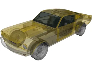Ford Mustang Fastback (1965) 3D Model preview