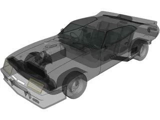 Ford Falcon GT Coupe Interceptor Mad Max (1979) 3D Model preview