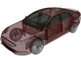 Ford Fusion Titanium (2017) 3D Model preview