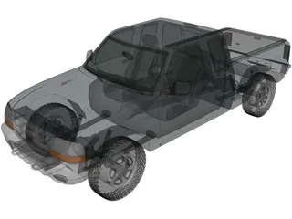Ford Ranger ExtendedCab XLT (1998) 3D Model preview