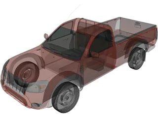 Ford Ranger RegularCab (2009) 3D Model preview
