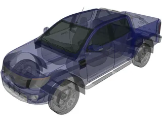 Ford Ranger T6 (2011) 3D Model preview
