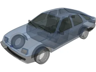 Ford Sierra Hatchback (1984) 3D Model preview