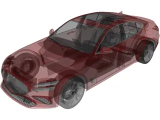 Genesis G70 (2022) 3D Model preview