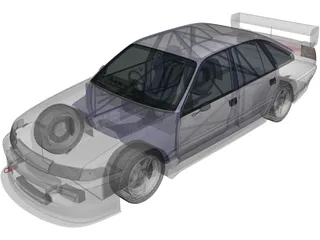 Holden Commodore Touring (1993) 3D Model preview