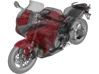 Honda VFR 1200 F (2015) 3D Model preview