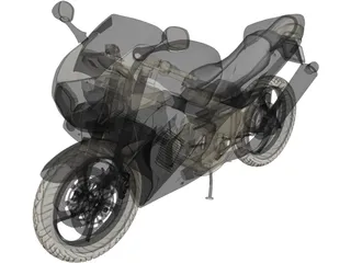 Honda VFR 800 Interceptor (1998) 3D Model preview