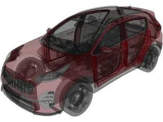 Kia Sportage (2019) 3D Model preview