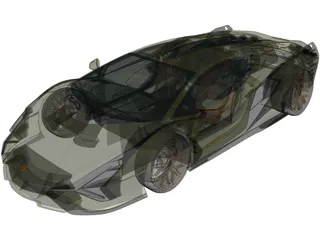 Lamborghini Sian (2020) 3D Model preview