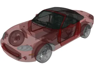Mazda MX-5 Convertible (1998) 3D Model preview